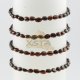 Small tiny amber bracelet polished cherry 18 cm